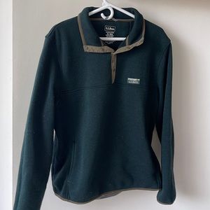 LL bean , dark green sweatshirt. XL